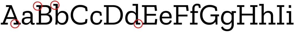 Slab font lettertype